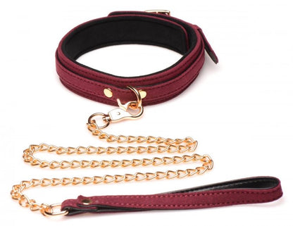 Master Series 6 Pieces Velvet Bondage Set Burgundy