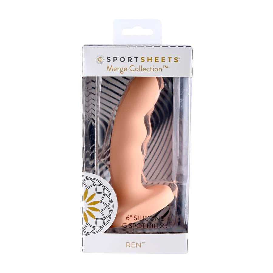 Ren 6IN Silicone Dildo Peach