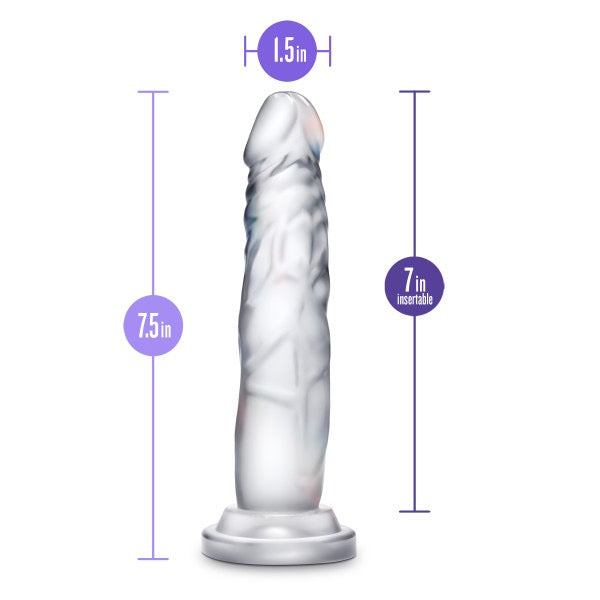 B Yours Diamond Hands Free Crystal Clear Dildo