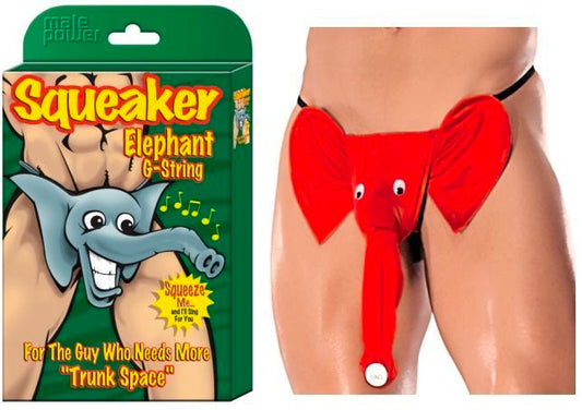 Squeaker Elephant G-String Assorted