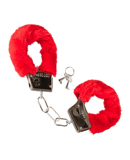 Playful Furry Cuffs Red