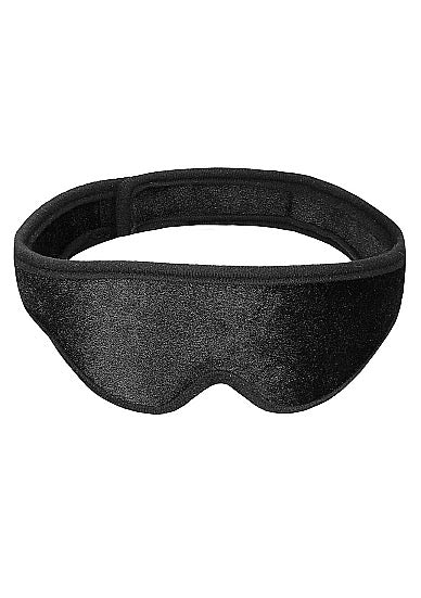 Velvet & Velcro Eye Mask Adjustable Black